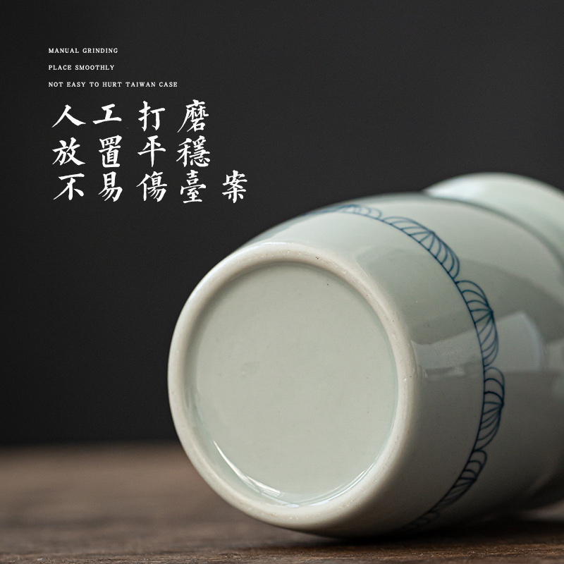 Earth story jingdezhen blue and white large fair keller hand - made ceramic antique tea is tea sea kung fu tea set