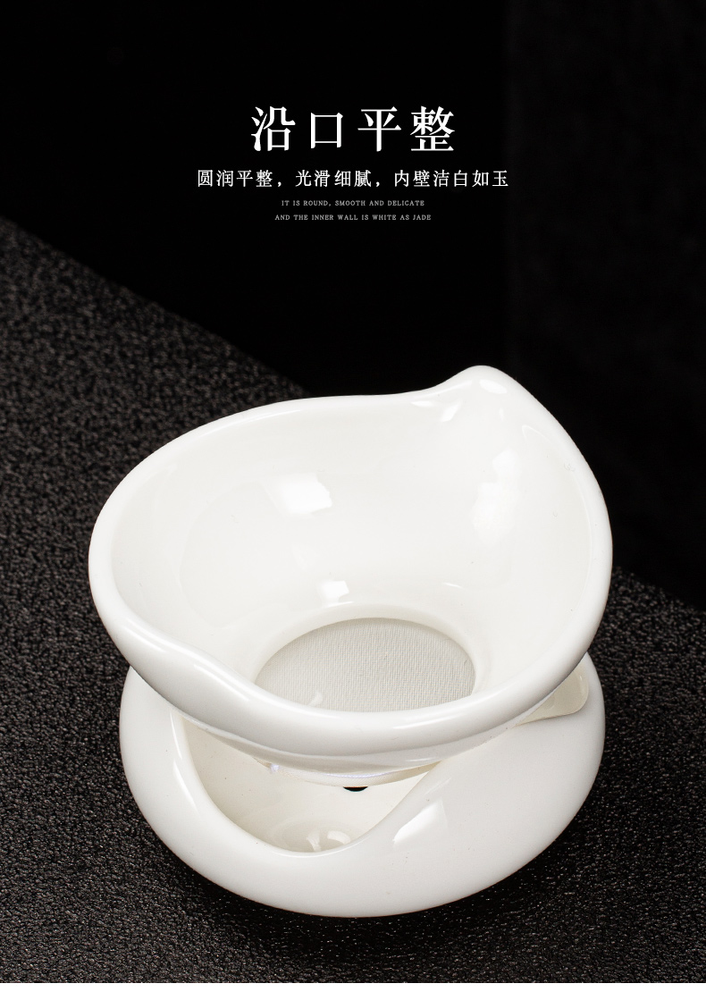Hook) filter zen tea filters white porcelain ceramic tea tea tea tea tea is tea every points of the filter