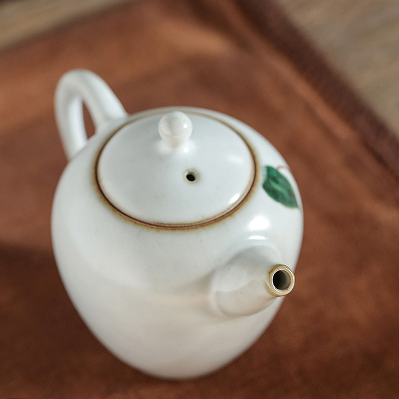 Jingdezhen manual hand draw your up archaize open piece of kung fu tea pot household single pot of ceramic tea teapot
