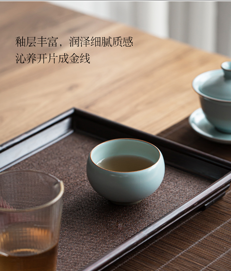 Jingdezhen your up teacup cracked can raise hand master cup single green tea cups, ceramic antique sample tea cup a day