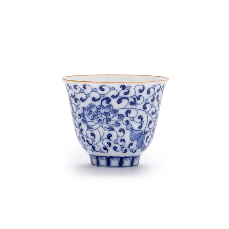 Hand the blue and white porcelain of jingdezhen ceramic cups sample tea cup kung fu tea cup small bowl master cup small cups