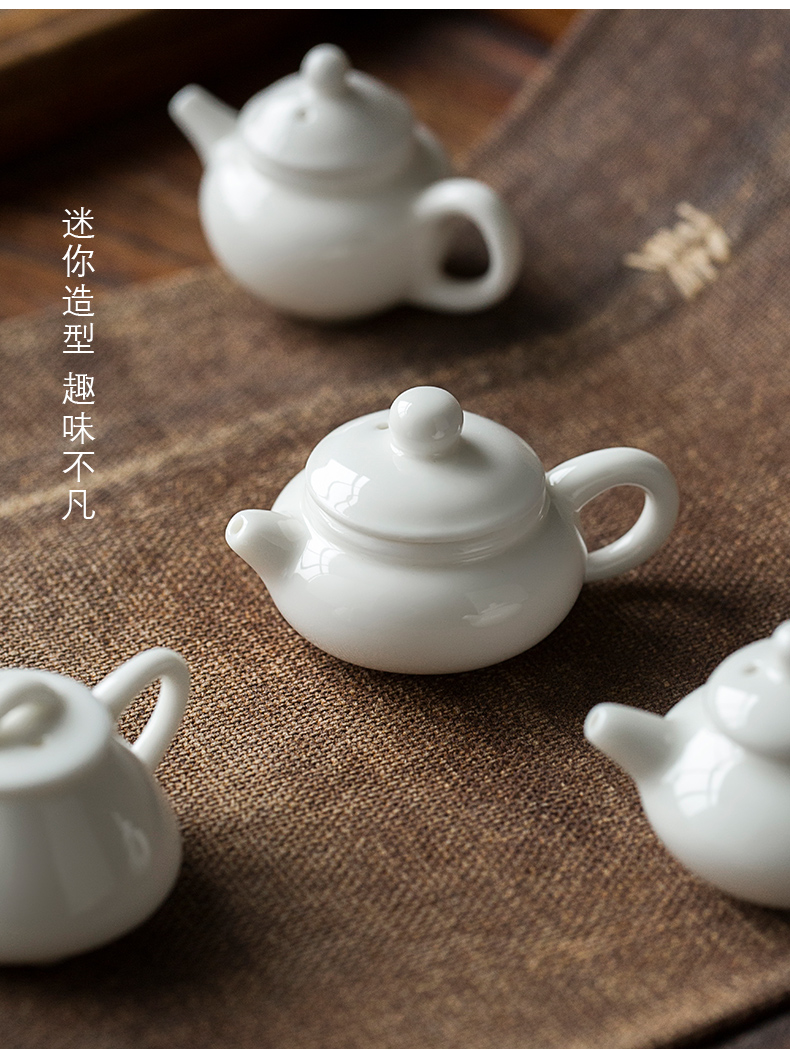 The Mini suet okho tea pet checking ceramic creative tea furnishing articles pocket play kung fu tea tea tea