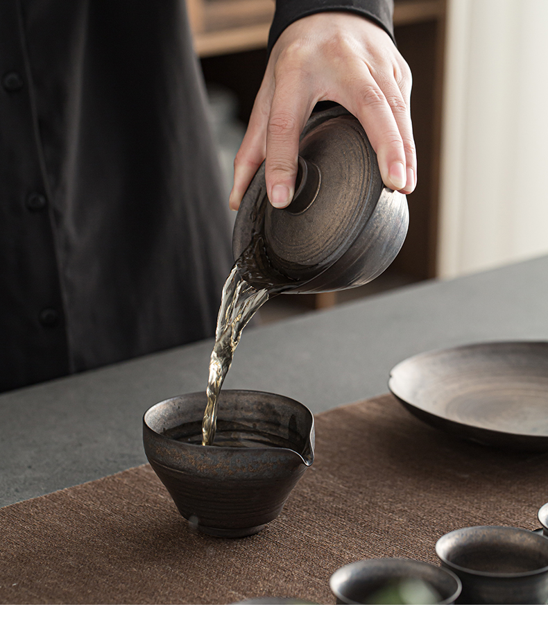 Jingdezhen checking fine gold glaze ceramic fair zen cup size and a cup of tea sea kung fu tea tea set points