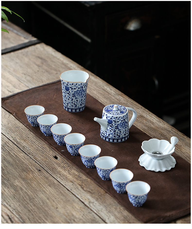 Jingdezhen sweet white hooks) filter filter white porcelain ceramic tea tea tea tea tea tea strainer every