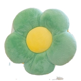 Зеленая подушка, плюшевая игрушка, милая тряпичная кукла, в цветочек