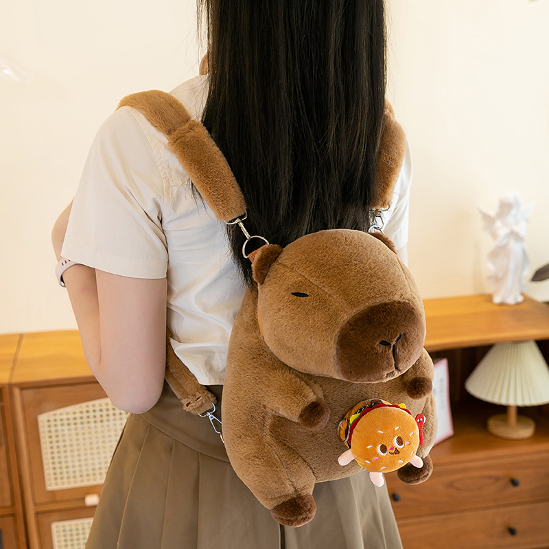 Capybara Plush Toy Doll Cute Backpack Rucksack Girl Gift Birthday Present for Girlfriend