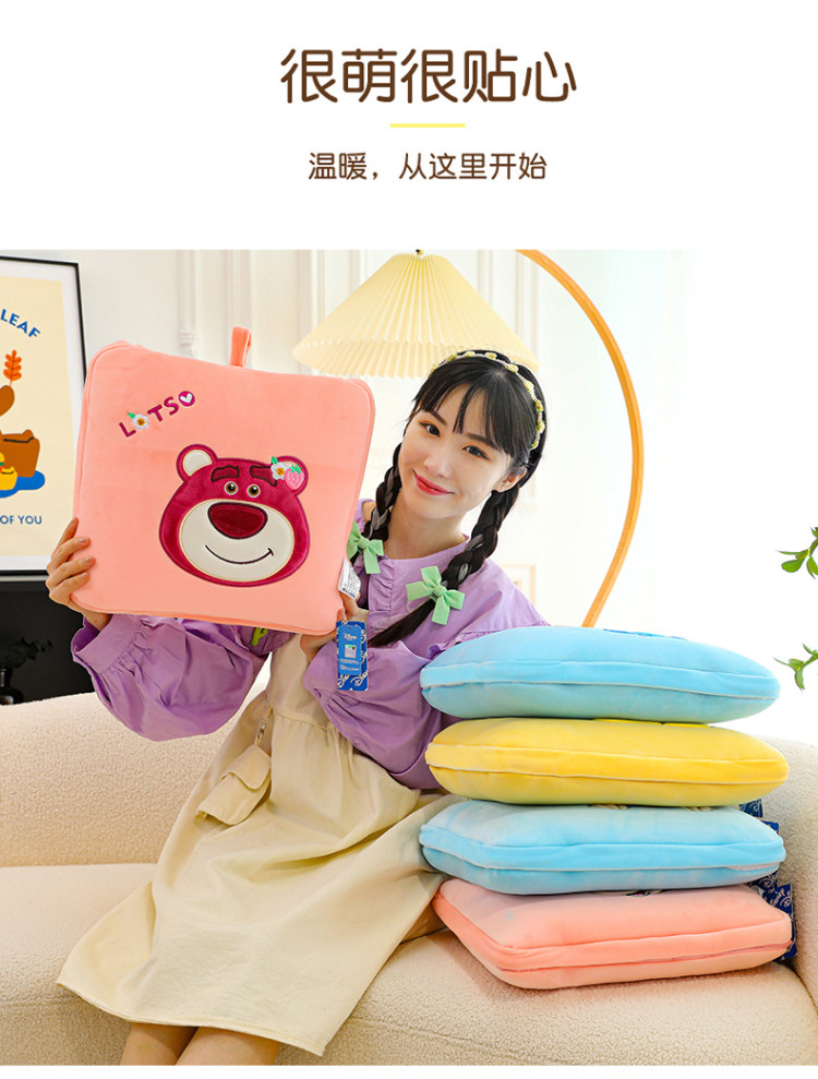 подушки-одеяла 米奇抱枕毯子二合一午休被子两用车载办公室空调毯被枕头午睡神器