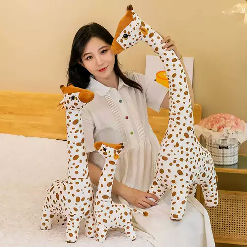 Успокаивающая подушка для друга для сна, плюшевая кукла, жираф, можно грызть