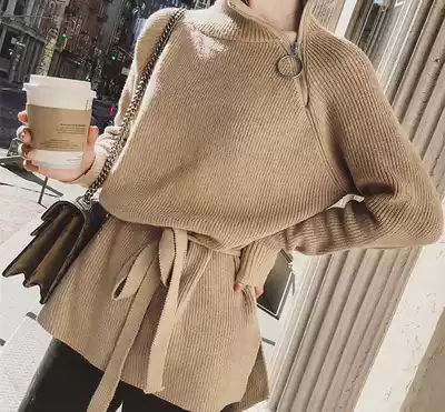 Autumn and winter temperament goddess fan knitting suit very fairy high cold royal sister wind sweater shorts two-piece foreign pie Net Red