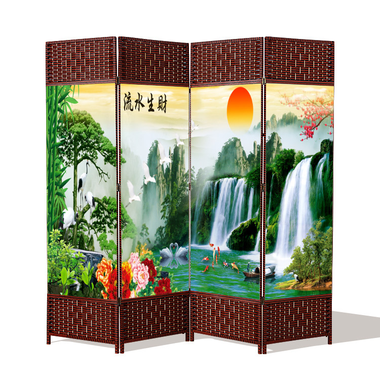 Cung cấp đặc biệt phong cách Trung Quốc màn hình phân vùng thời trang phòng khách khách sạn phòng ngủ phù hợp văn phòng di chuyển phong cảnh phong cảnh gấp màn hình - Màn hình / Cửa sổ song cửa sổ gỗ đẹp