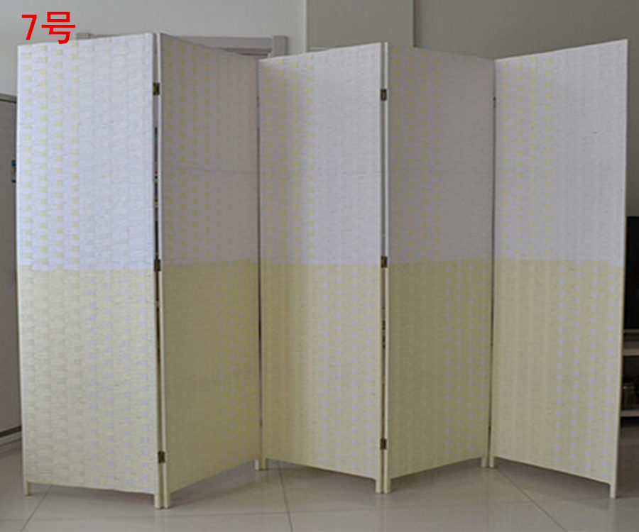 Rơm màn hình mây gỗ gấp màn hình văn phòng khách sạn màn hình di động thời trang phòng khách hiên phù hợp thay đồ - Màn hình / Cửa sổ mẫu bình phong đẹp