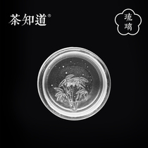 Tea know Bamboo hidden glass cup Master cup Single cup Tea cup Kung Fu Tea Individual cup Single glass light tea cup