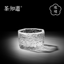 Tea cup Gujing Glass cup Master tea cup Single Octagonal cup Glass cup Kung Fu Tea cup Single cup tea cup