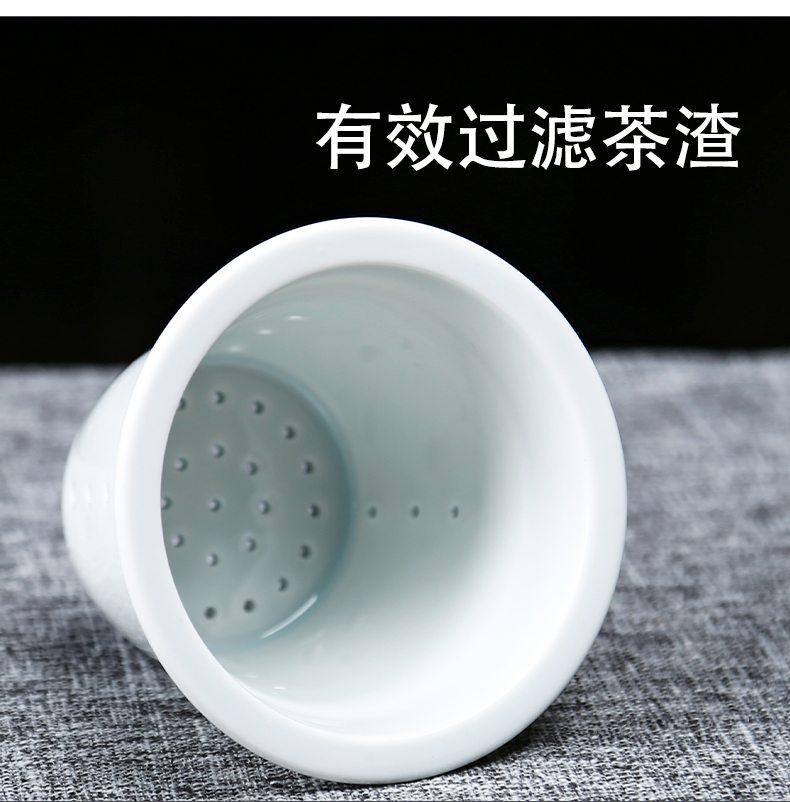 Contracted mark cup home filtering creative household wood handle ceramic cups with cover glass office tea cups