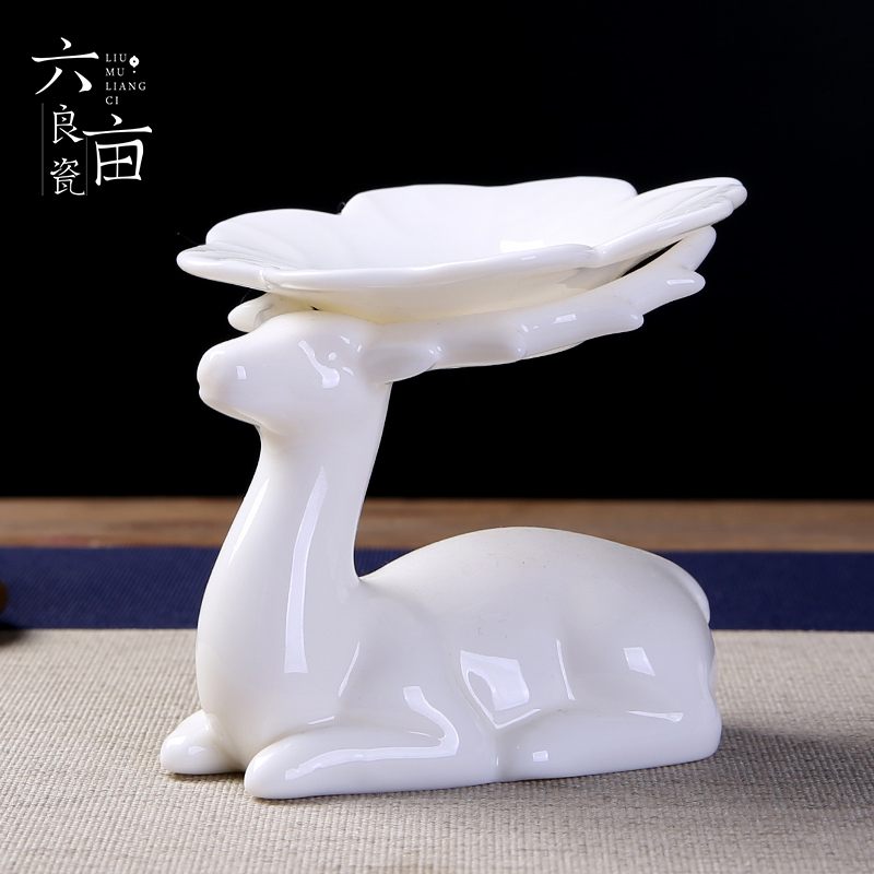 Japanese dehua white porcelain tea set kung fu tea set the whole set of teapot teacup tureen contracted household modern