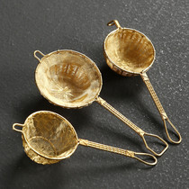 Copper-Made Tea Leak Suit Ruyi Lotus Tea Filter Creativity Handmade Tea Filter Kongfu Tea Furniture Accessories Filter Tea