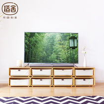 Orange house creative combination TV cabinet Modern simple TV cabinet Nordic small household living room furniture storage cabinet