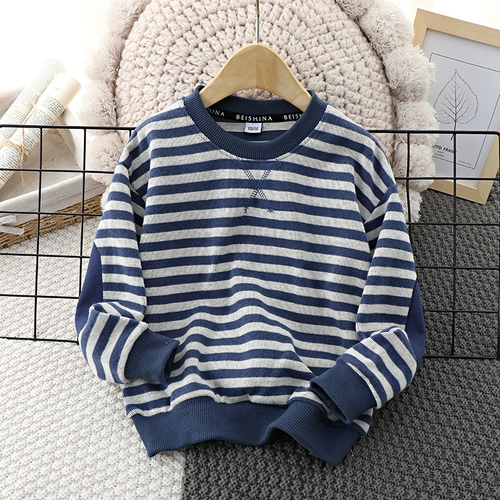 Осенняя утепленная толстовка для мальчиков, детский приятный телу лонгслив для отдыха, подходит для подростков