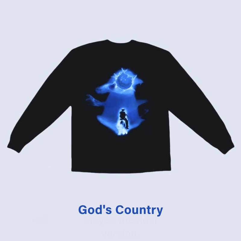 Kanye West Unreleased Album Godscountry Archive Travisscott T-Shirt Hip-Hop