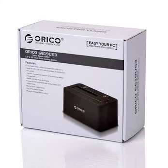 Orico 6619US3-BK USB3.0 Высокая скорость 2,5/3,5-дюймового серийного порта SATA Мобильный диск