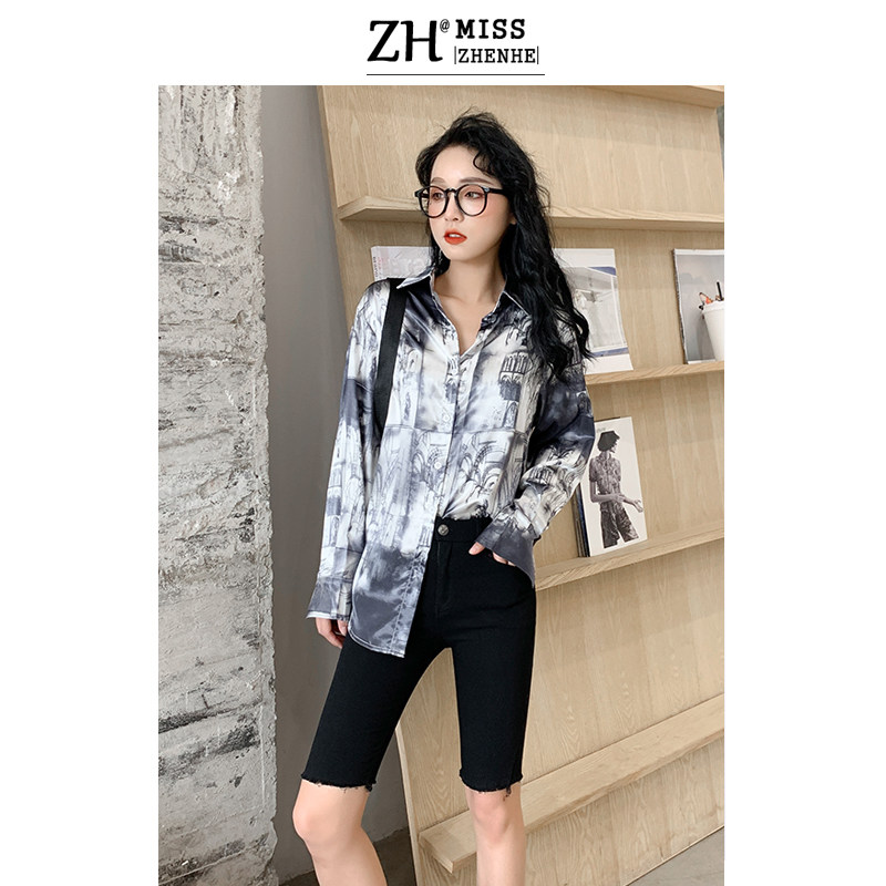 Denim Riding Pants Woman Outside Wearing 50% Pants 2020 New Summer High Waist Tight Shorts Net Red Overfire 50% Pants