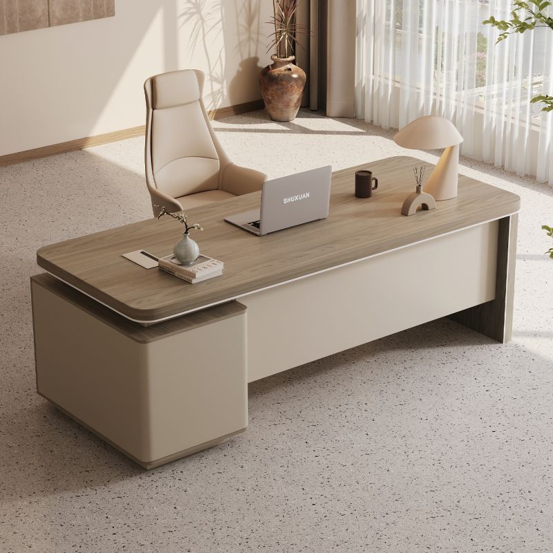 Boss Desk Simple Modern Office Small Office Supervisor Manager Short Cabinet Office Desk and Chair Combination Furniture
