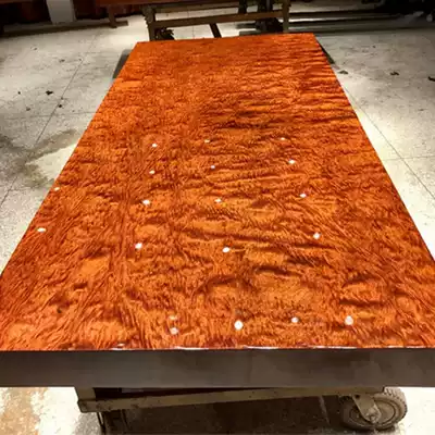 Ba flower solid wood board log boss table desk tea table tea table table desk 196 5*88*10 3