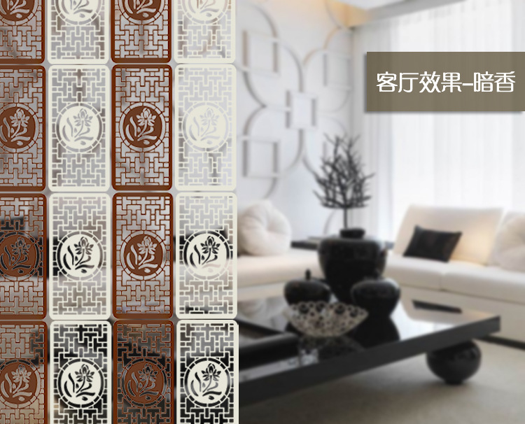 Thẩm mỹ viện Trung Quốc phòng trà gấp phân vùng trang trí phân vùng phòng khách rỗng Tùy chỉnh treo màn hình hiên phân vùng - Màn hình / Cửa sổ mẫu song cửa sổ gỗ đẹp