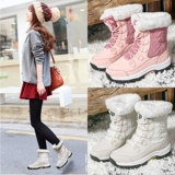 Зимняя флисовая обувь, удерживающие тепло альпинистские туфли, ботинки, 2020, средней длины, большой размер