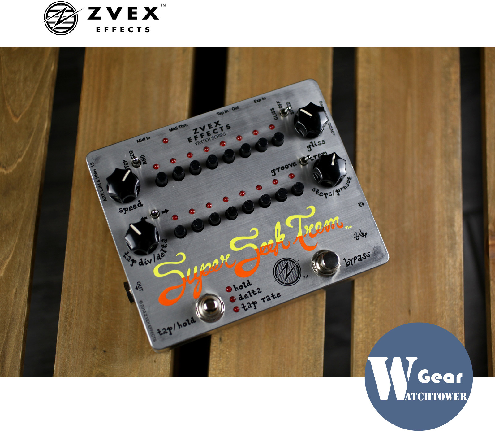 Spot line goods ZVEX Super Seek Trem Vexter Vibrato Electric Guitar Single Block Effectors production