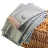 Хлопковые леггинсы, осенние утепленные удерживающие тепло штаны, большой размер, высокая талия