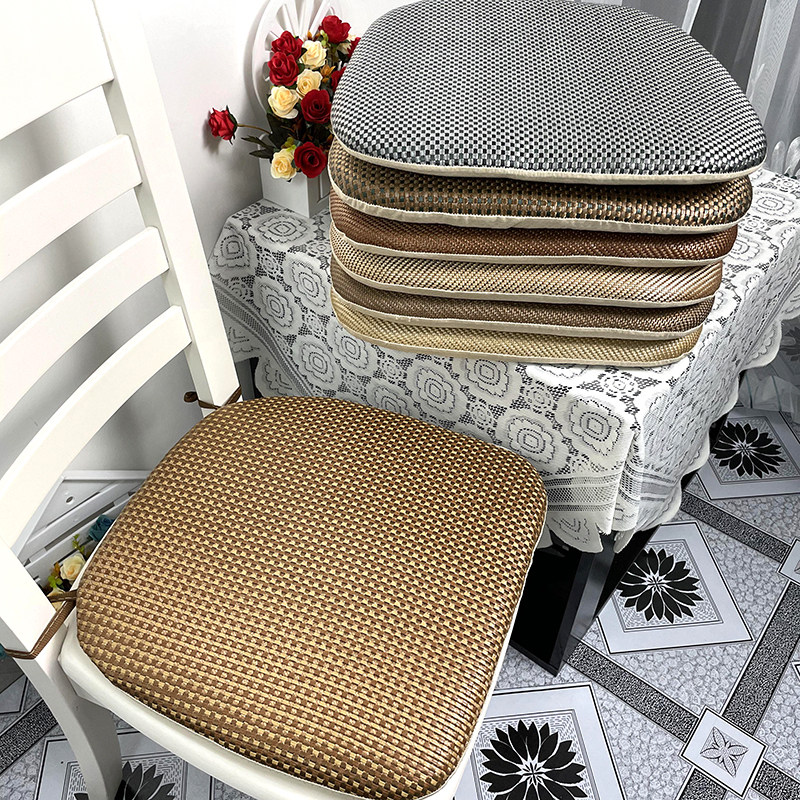 Ice Vines Mat chair cushions Horse hooded dining table Chair cushions Nordic anti-slip Home Summer cushions can be removed and washable seat cushions