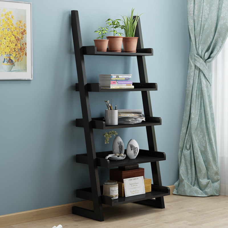 American Shelf Living Room Bedrooms Nordic Wind Solid Wood Bookshelves Brief About Five Floors Terrace Type Creative Show Shelf