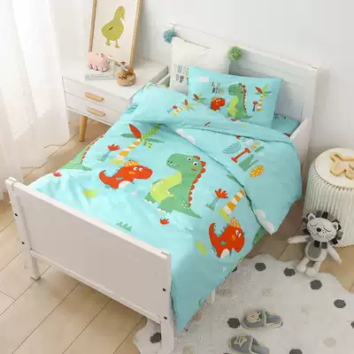 Kindergarten quilt three-piece cotton children's nap special baby into the garden bed product set custom cotton with core