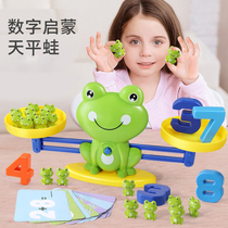 Toy Logic Puzzle Parenting Digital Game Thinking Frog Math Scales training Interactive family Small says children