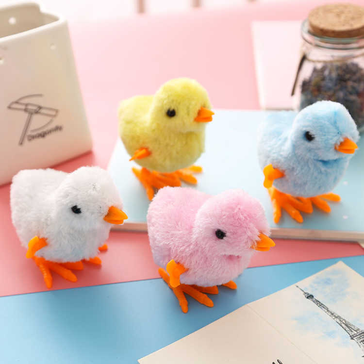 [Đặc biệt 10] Winding Toy Clockwork Chicken Plush Dậu Toy Cartoon Clockwork Rabbit Đồ chơi trẻ em - Đồ chơi điều khiển từ xa xe dieu khien tu xa