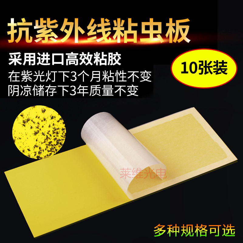 Sticky Fly Paper Sticky Trap of Fly Lamps Stickers for Insect Repellent Lamp Stickers Food Dining Room With Extermination Small Flying Insects 10 sheets