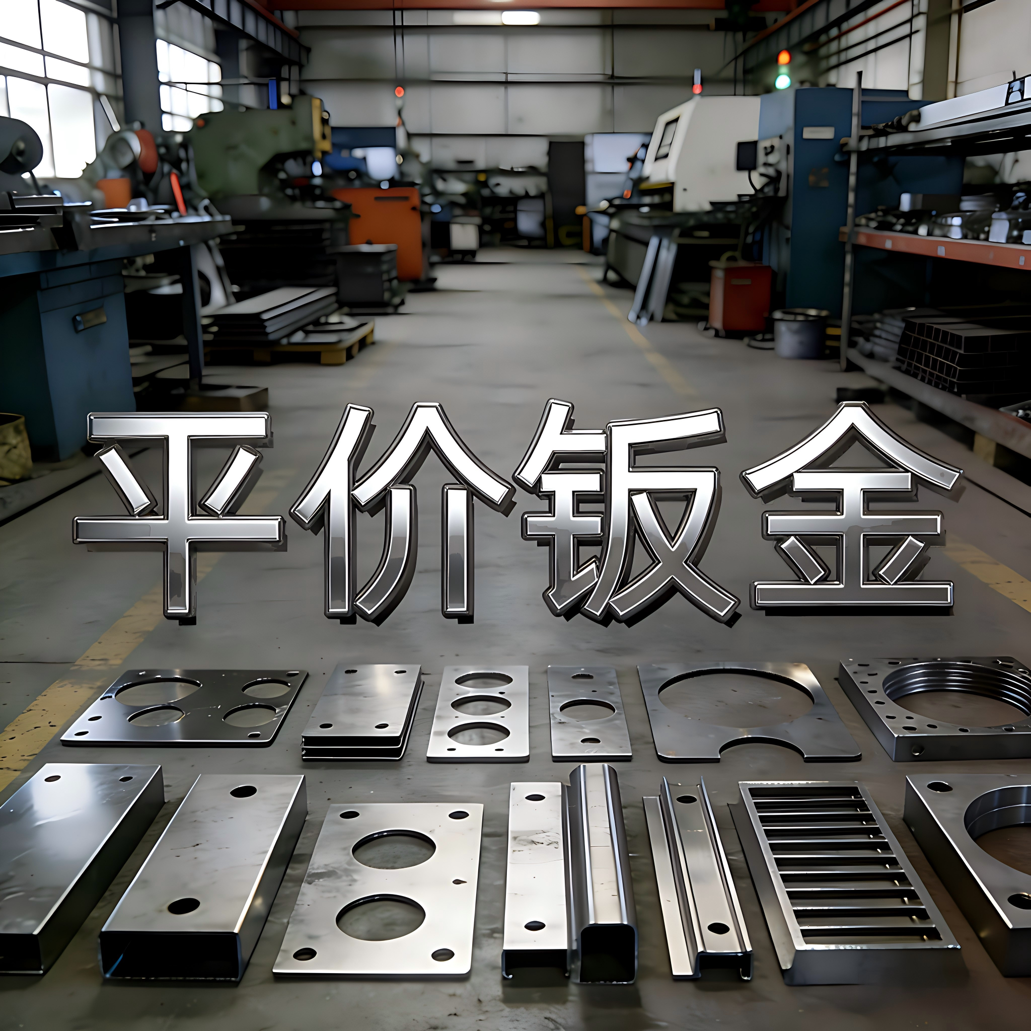 粤深平价钣金的LOGO