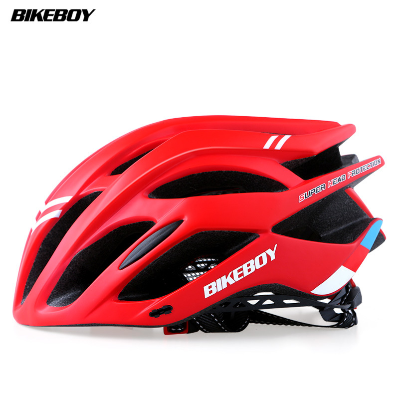 Bike helmet integrated forming male and female mountain road breathable light riding equipped with insect proof net safety helmet