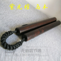Mahogany rope purple sandalwood actual battle wooden diamond rope umbrella rope ebony hardwood Ebony nunchaku