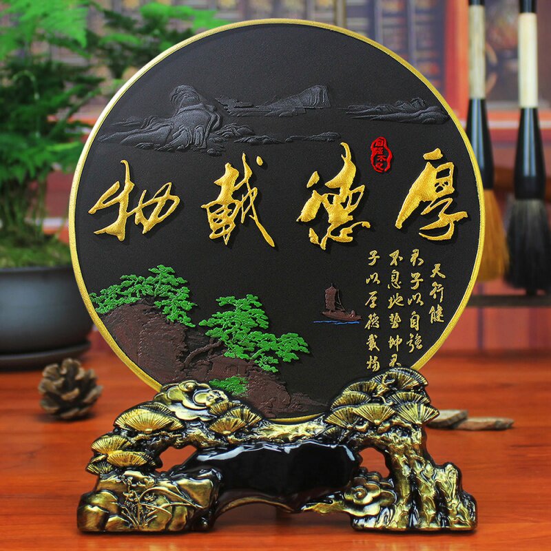 Activated carbon carving crafts Social commitment Home decoration decoration Living room wine cabinet Business office ornaments