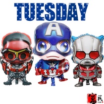 Baby 100-day birthday decoration party layout Avengers America Captain Iron Man aluminum balloon