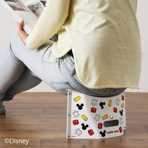 Japan PATATTO mini folding stool portable light outdoor small stool Mickey Veni bear pattern