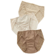 Japan cecile official website underwear 3 sets of cotton lace comfortable sexy good-looking low waist not stuck crotch