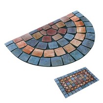 Japanese Belluna anti-Tile Style Hall mat entrance entrance mat mat semi-circular