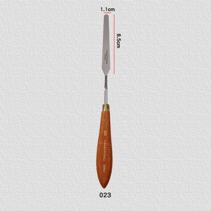 023the republic of korea Import Hwahong Hua Hong Oil painting knife major suit Gouache Blade Beginner stainless steel Oil Painting scraper Fine Arts No. 024 Single Oil Painting shovel 0105 skin texture Palette knife modelling shovel