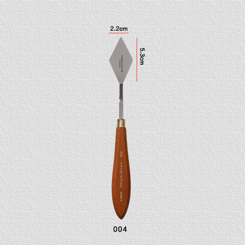 004the republic of korea Import Hwahong Hua Hong Oil painting knife major suit Gouache Blade Beginner stainless steel Oil Painting scraper Fine Arts No. 024 Single Oil Painting shovel 0105 skin texture Palette knife modelling shovel