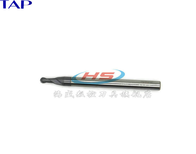 TAP vonfram hợp kim thép phay phay R1.25-50L dao hình cầu tốt phay cắt bóng đầu cắt CNC Công cụ cắt CNC Authentic lưỡi cắt gạch máy cầm tay