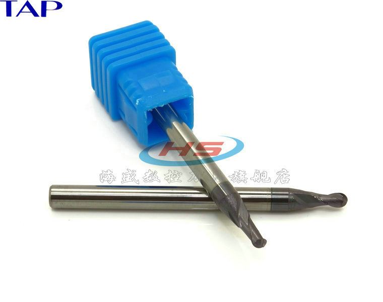 TAP vonfram hợp kim thép phay phay R1.25-50L dao hình cầu tốt phay cắt bóng đầu cắt CNC Công cụ cắt CNC Authentic lưỡi cắt gạch máy cầm tay