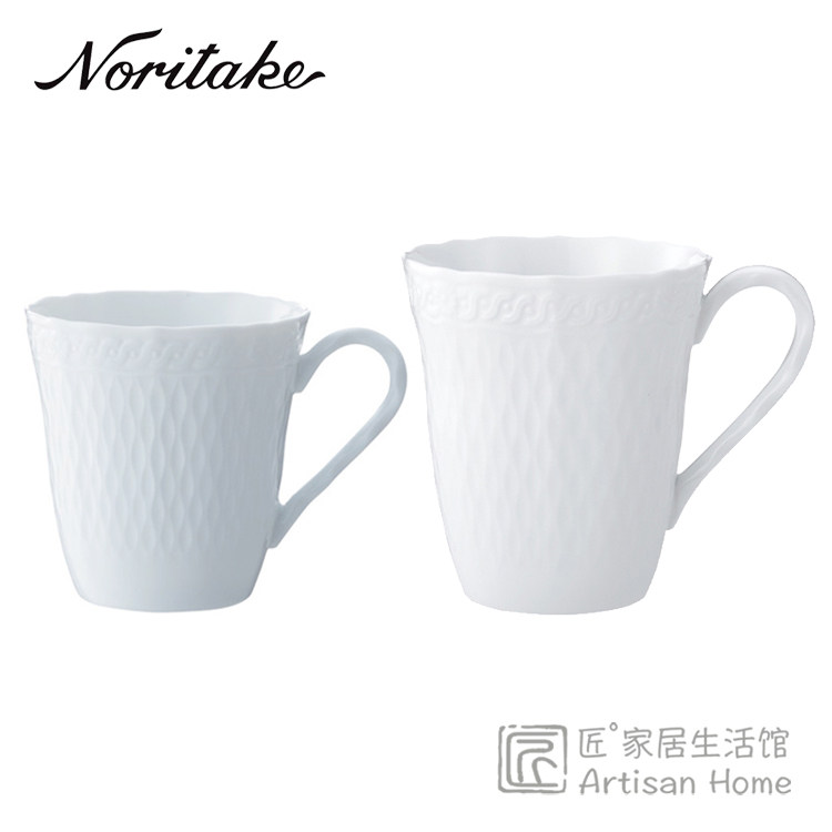 Spot Japan Noritake Noritake white lover mug Cher white porcelain tea cup water cup cher blanc